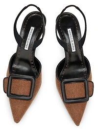 Mayslibi Gala Wool-Blend Slingback Pumps