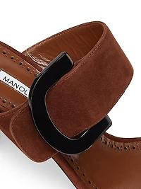 Betimusa Buckle-Detail Suede Sandals