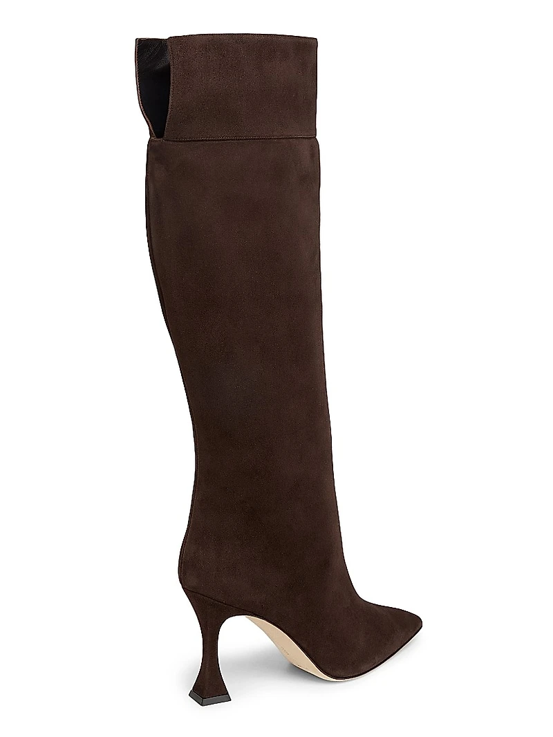 Miralonepla Suede Knee-High Boots
