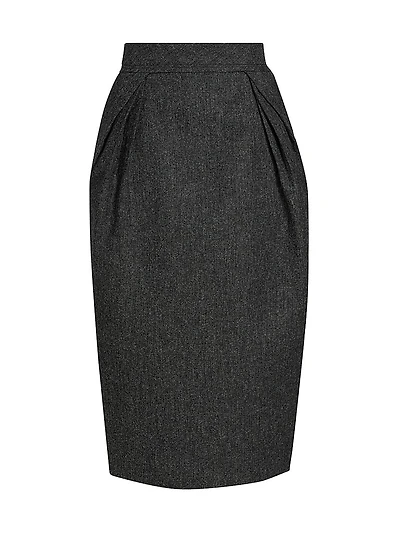 Wool Midi-Skirt