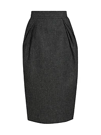 Wool Midi-Skirt
