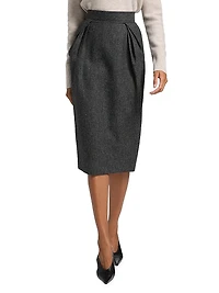 Wool Midi-Skirt