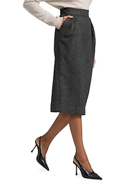 Wool Midi-Skirt