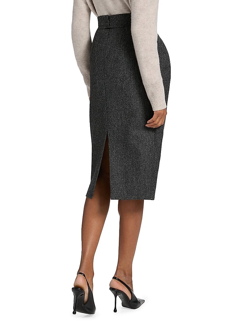 Wool Midi-Skirt