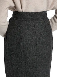 Wool Midi-Skirt