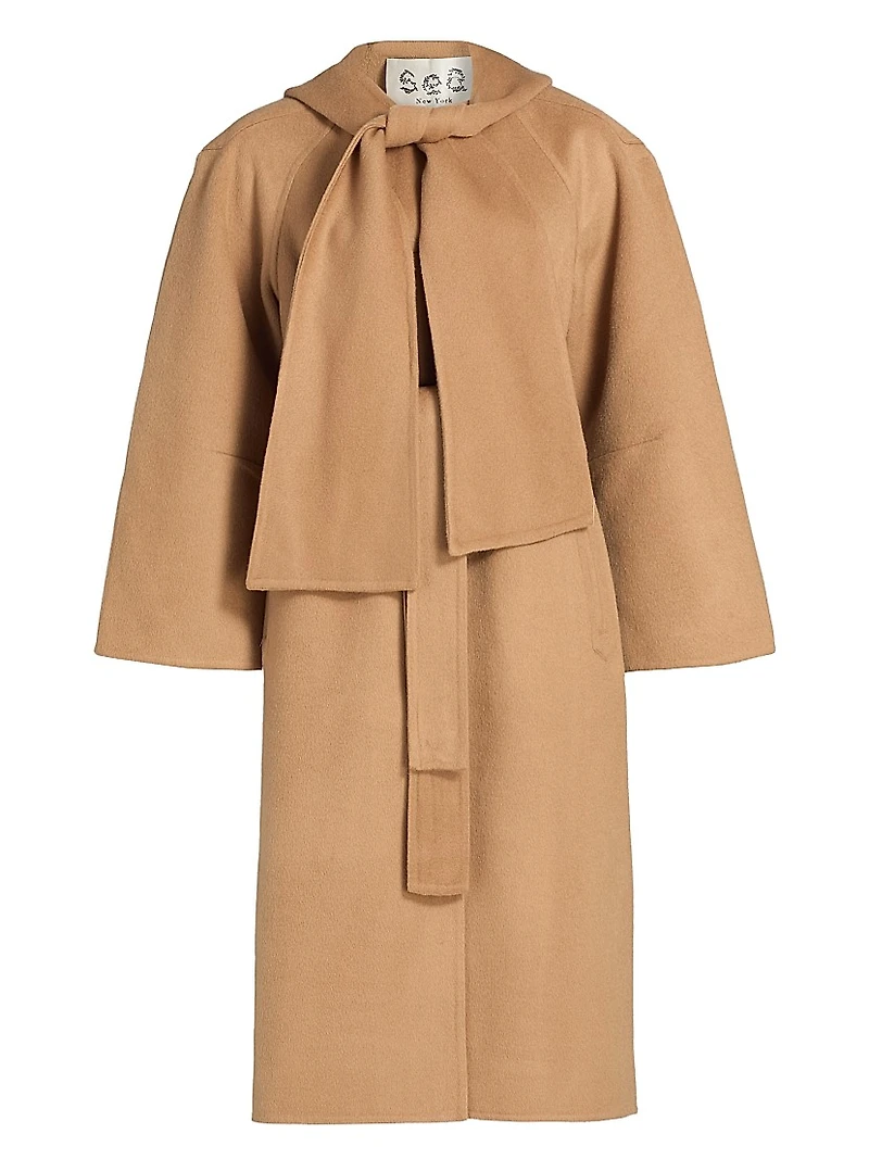 Astra Wool Removable Hood Coat