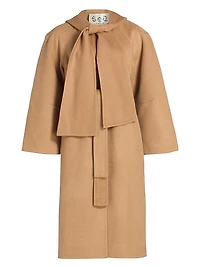 Astra Wool Removable Hood Coat