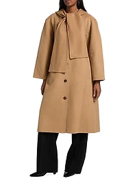 Astra Wool Removable Hood Coat