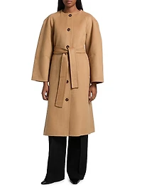 Astra Wool Removable Hood Coat