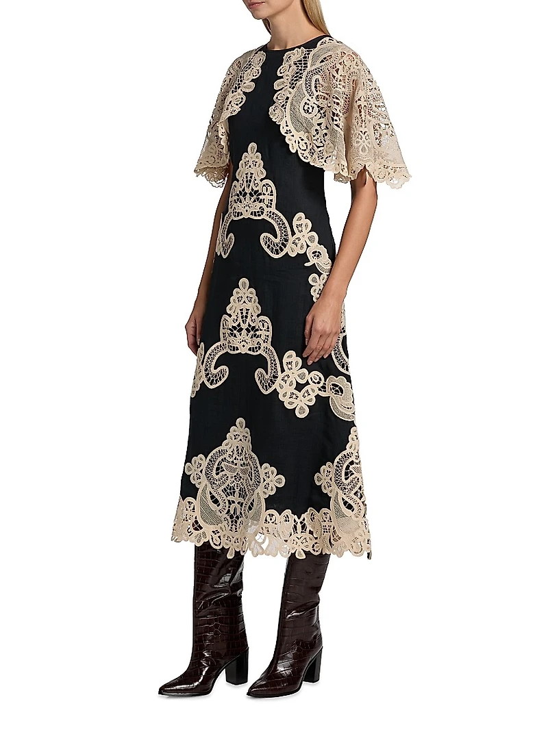 Medina Lace Midi-Dress