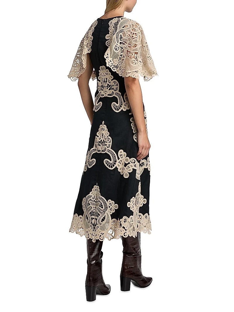 Medina Lace Midi-Dress