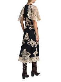 Medina Lace Midi-Dress