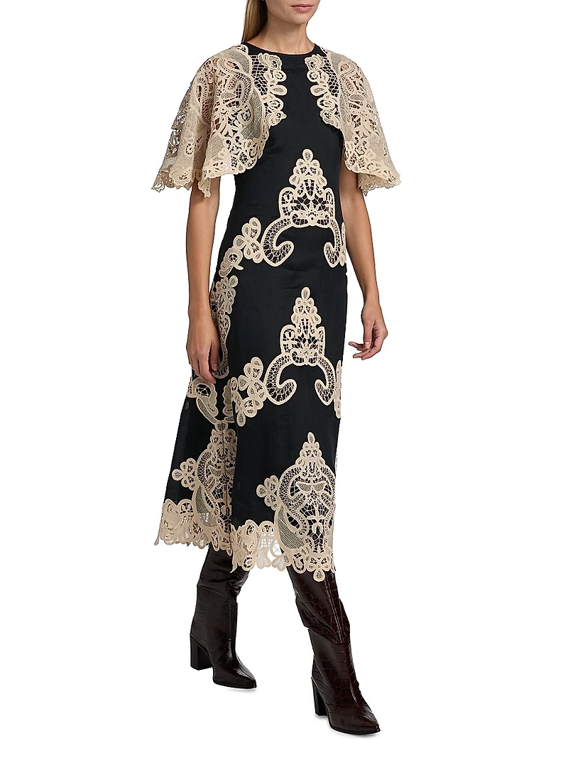 Medina Lace Midi-Dress