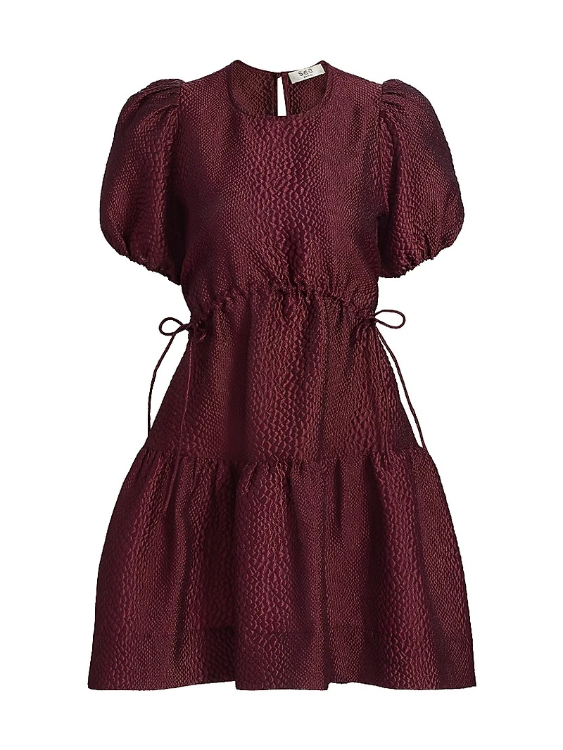 Fayetta Embossed Minidress