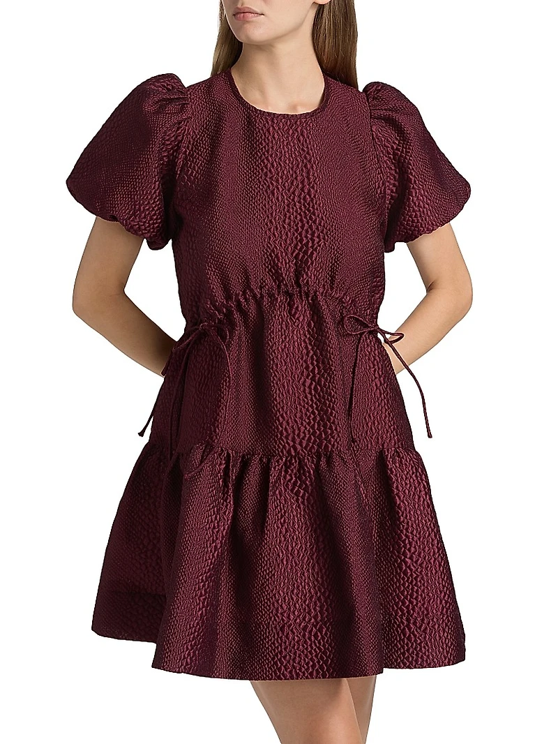 Fayetta Embossed Minidress