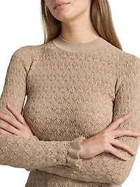 Ruby Pointelle-Knit Sweater
