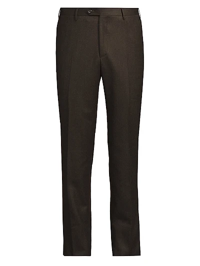 Wool Flannel Slim-Fit Trousers