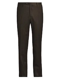 Wool Flannel Slim-Fit Trousers
