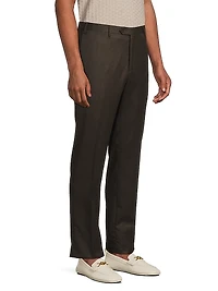 Wool Flannel Slim-Fit Trousers