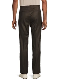 Wool Flannel Slim-Fit Trousers
