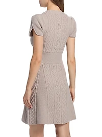 Cable-Knit Tulip Dress