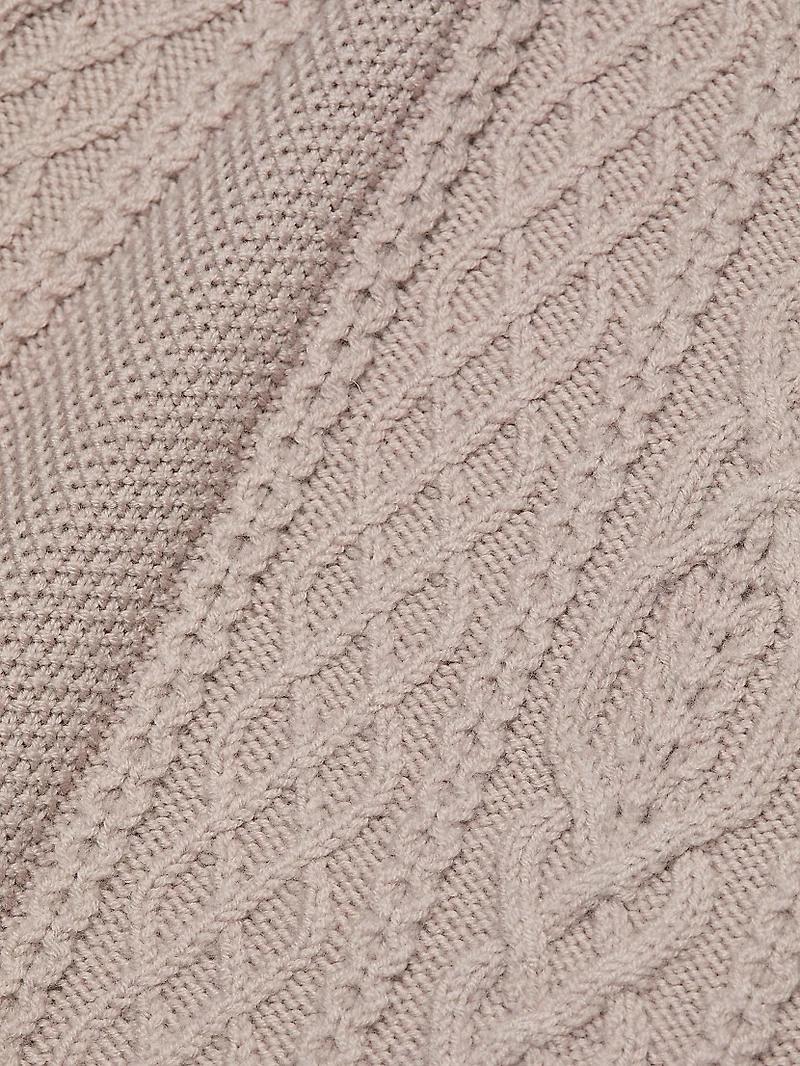 Cable-Knit Tulip Dress