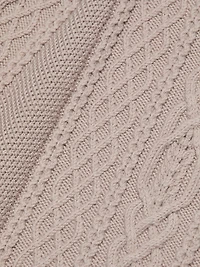 Cable-Knit Tulip Dress