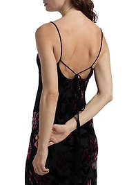 Alenoy Floral Velvet Gown