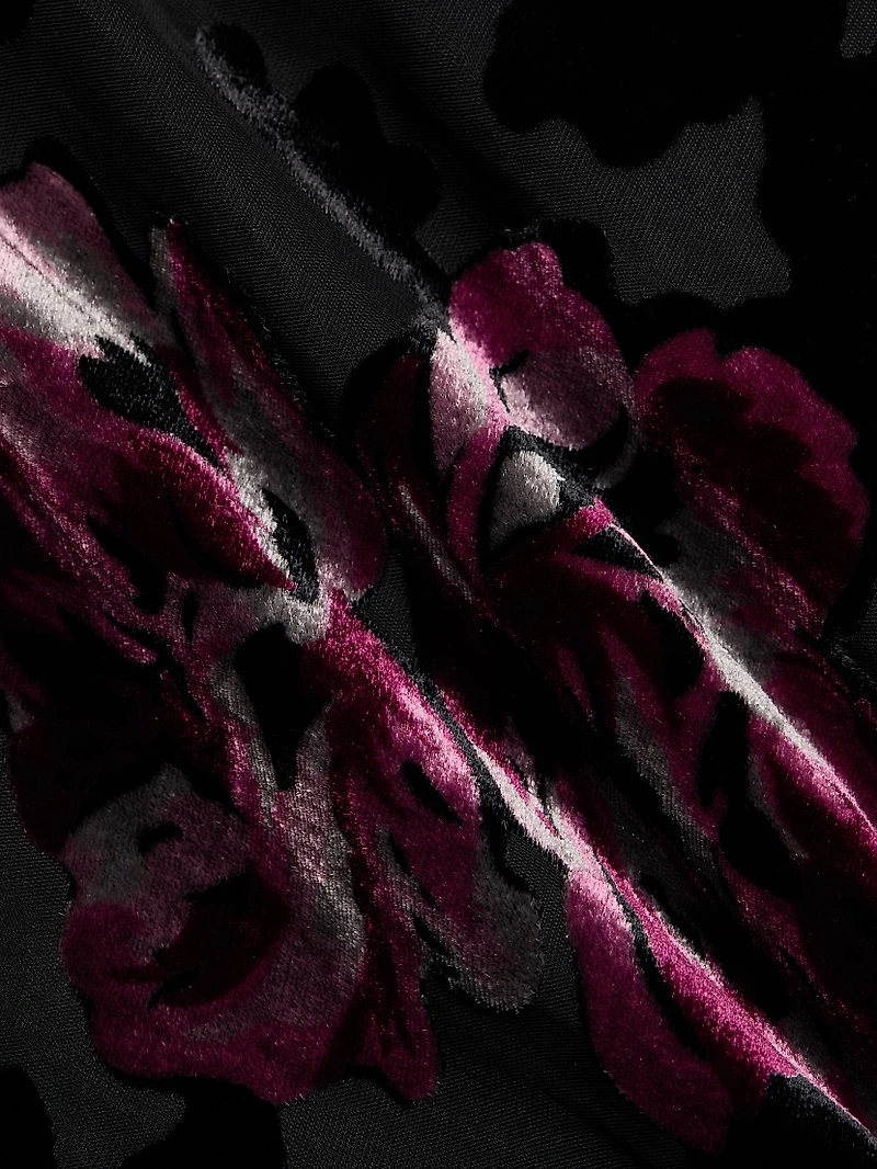 Alenoy Floral Velvet Gown