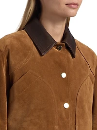 Walters Suede Crop Barn Jacket