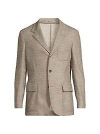 Virgin Wool-Blend Blazer