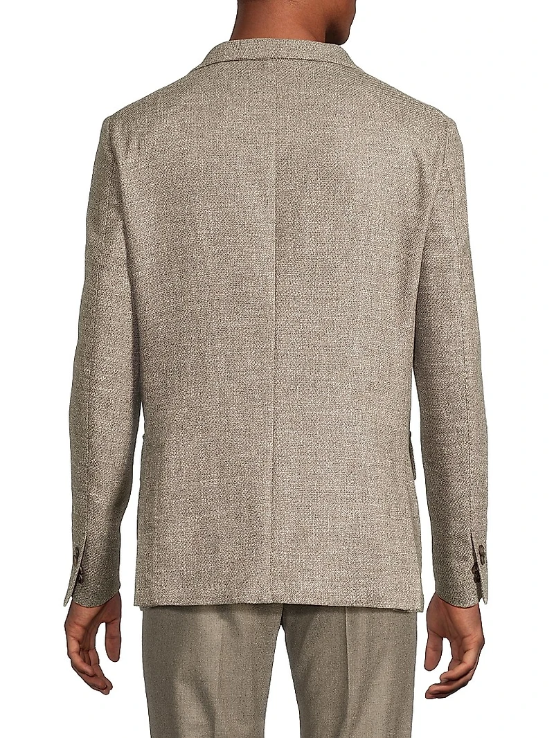 Virgin Wool-Blend Blazer