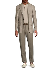 Virgin Wool-Blend Blazer