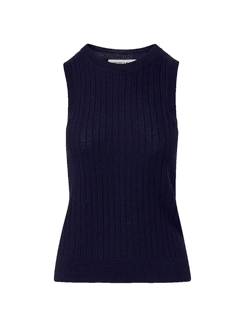 Jerrel Rib-Knit Merino Wool Tank