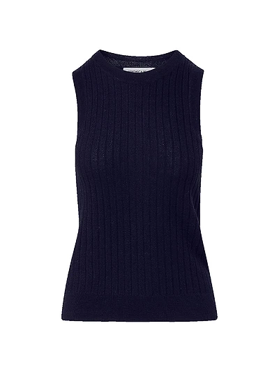 Jerrel Rib-Knit Merino Wool Tank