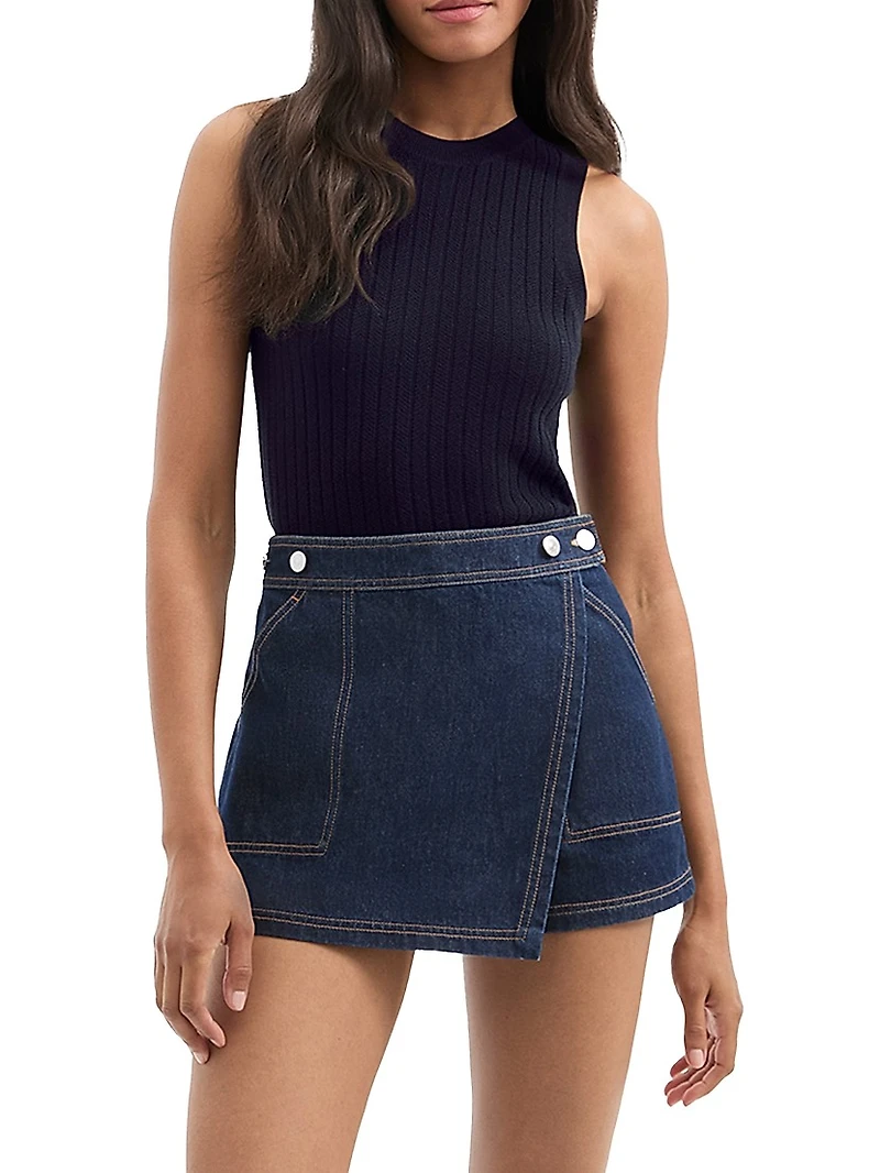 Jerrel Rib-Knit Merino Wool Tank