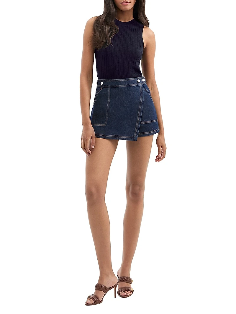 Jerrel Rib-Knit Merino Wool Tank