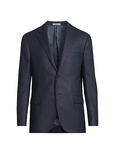 Mini Check Wool Sport Coat