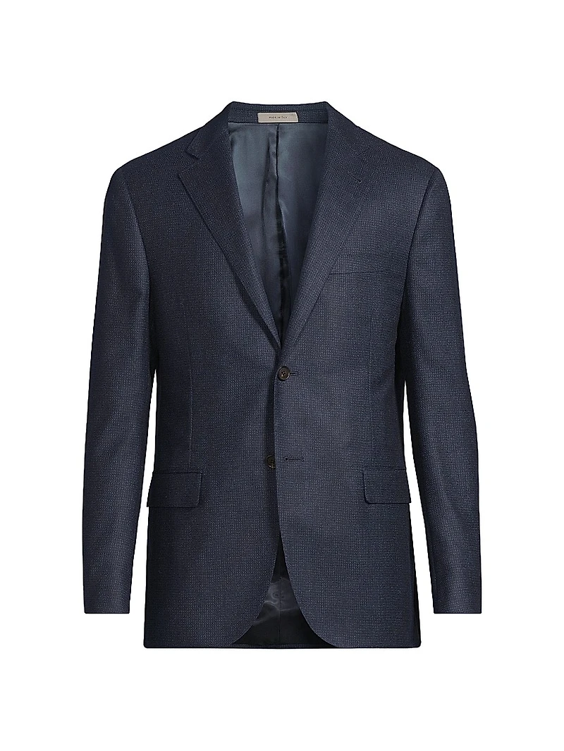 Mini Check Wool Sport Coat