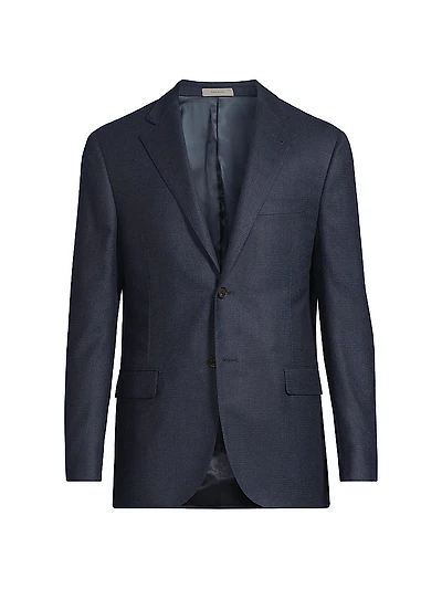 Mini Check Wool Sport Coat