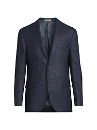Mini Check Wool Sport Coat
