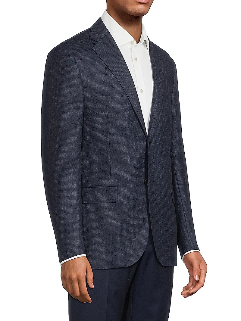 Mini Check Wool Sport Coat