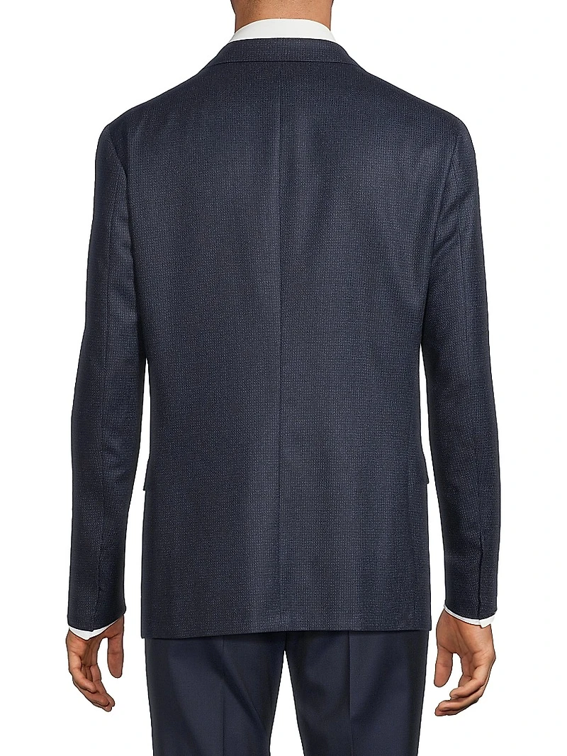 Mini Check Wool Sport Coat