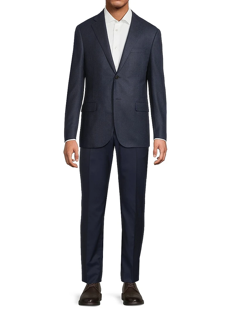 Mini Check Wool Sport Coat