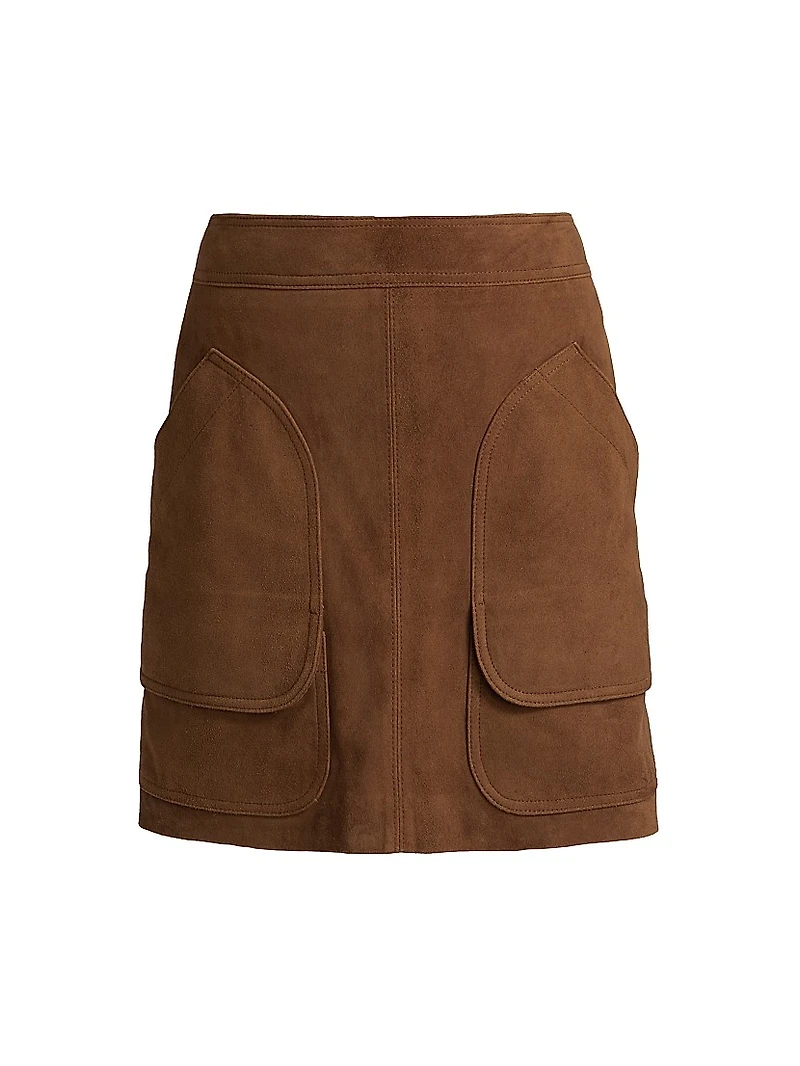 Norwood Suede A-Line Miniskirt