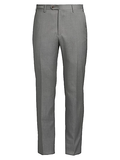 Wool & Silk Slim-Fit Trousers