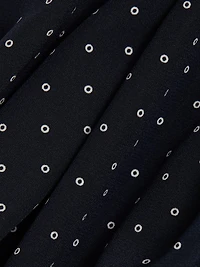 Lex Dot-Printed Stretch-Silk Shirtdress