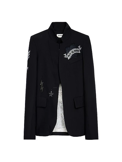 Embellished Structured Blazer