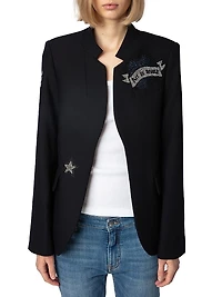 Embellished Structured Blazer