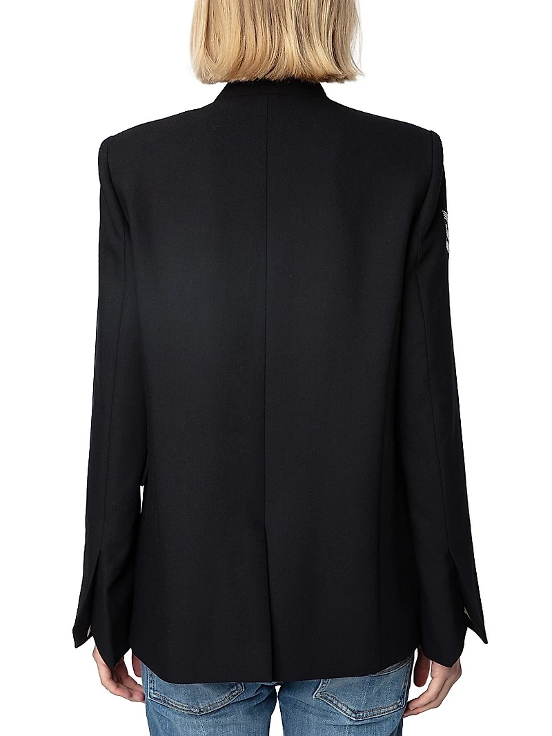 Embellished Structured Blazer
